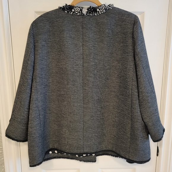 Elena Miro Plus Size 16W Jacket With Pearls - Picture 3 of 13